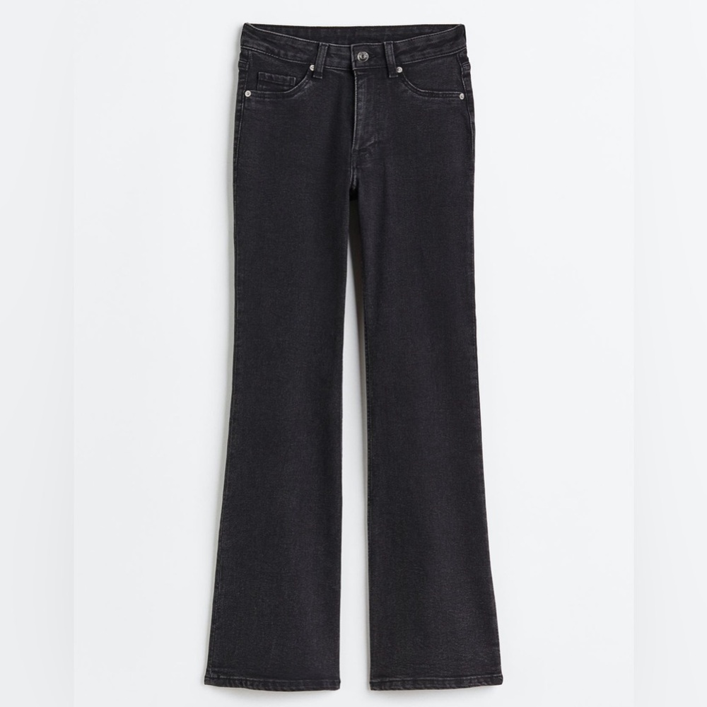 NWT! H&M black high waist flare jeans